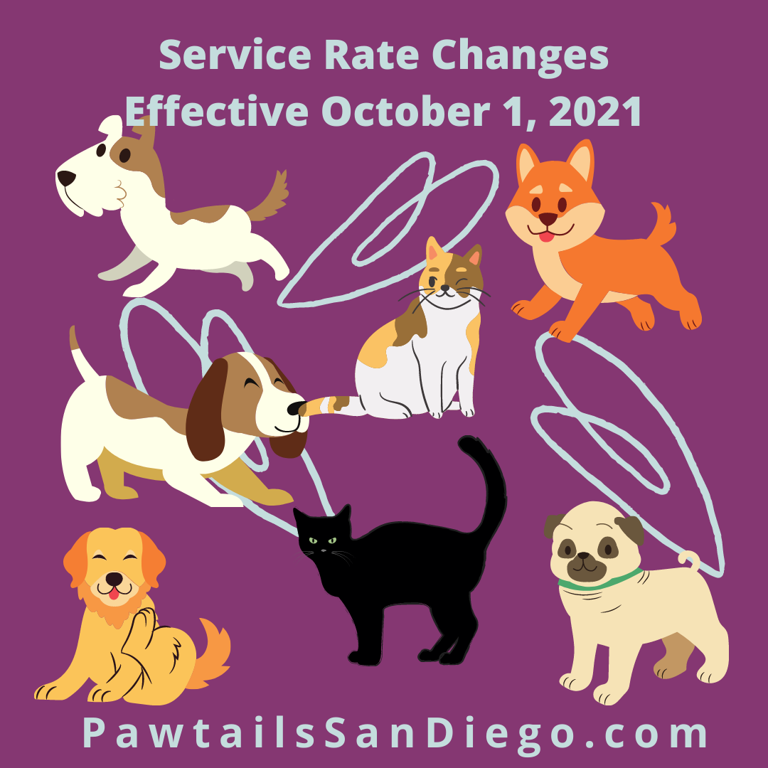 PawtailsSanDiego Service Rate Changes
